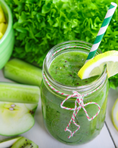 'Green Smoothie With Straw'