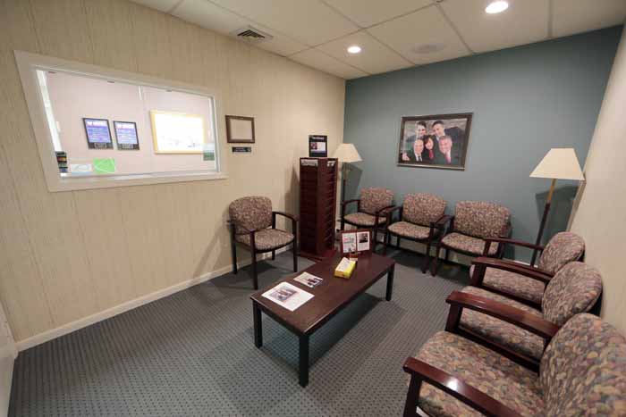 Sterilization reception area